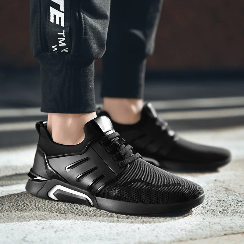 

New fashion outdoor sports running street shooting casual sports men's shoes breathable mesh non-slip flat shoes single shoes