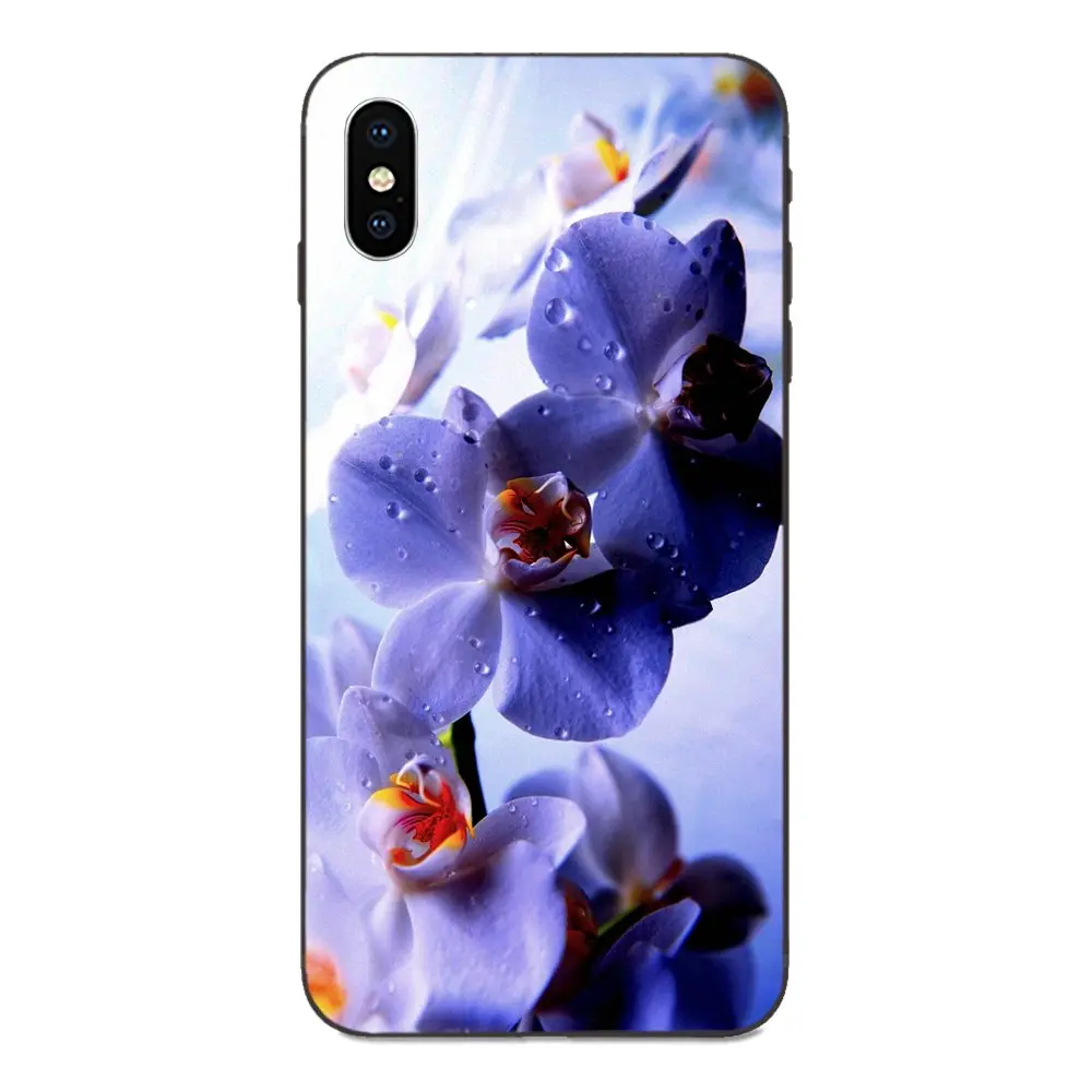 Орхидея для Xiaomi Redmi Note 3 3 S 4 4A 4X5 5A 6 6A 7 7A K20 Plus Pro S2 Y2 Y3 чехол для телефона из мягкого силикона ТПУ с рисунком черный чехол - Цвет: as picture
