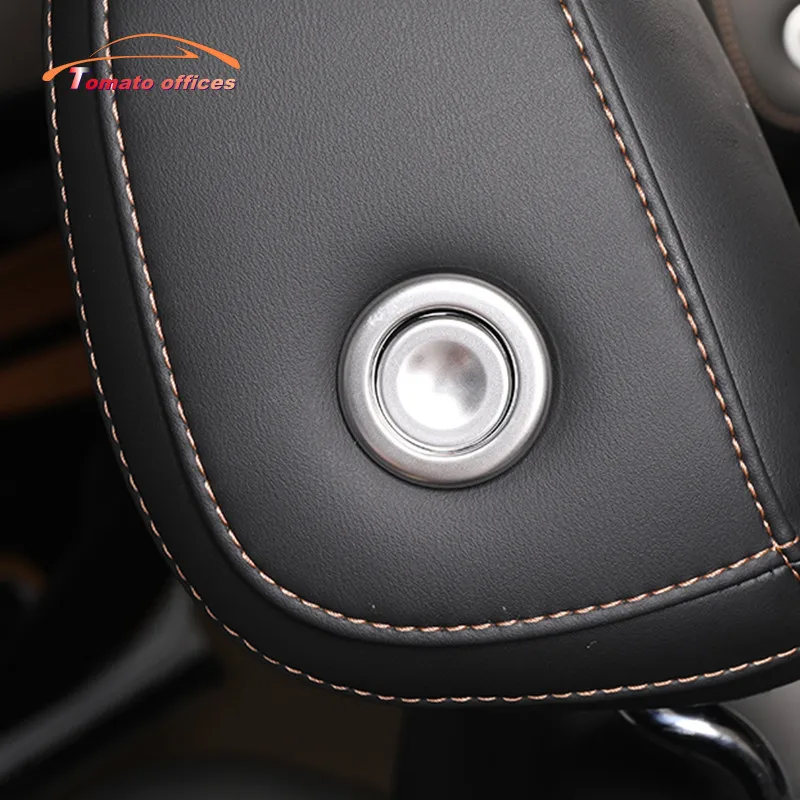 

For Geely Tugella Xingyue FY11 2019 2020 2021 Seat Headrest Button Cover Stainless Interior Accessories Auto Styling Decoration