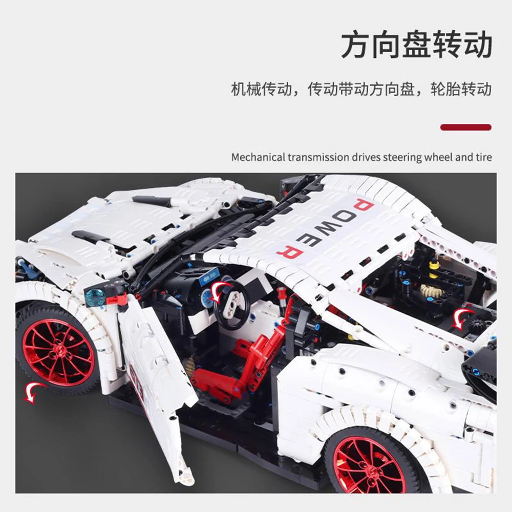 

Creator Expert High-tech City super Champions Racing Formula Car 3358 pcs RSR 488 GTE Moc Modular Bricks Model Building Blocks