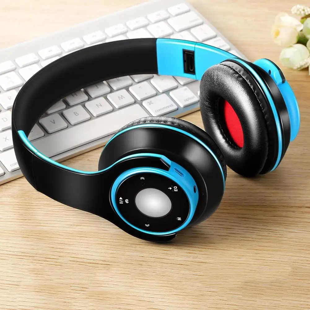 Беспроводные Bluetooth выдвижной FM-радио стерео музыкальные наушники мобильный