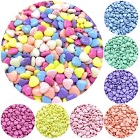101214mm heart shaped colorful peach heart acrylic spacer beads diy making bracelet necklace accessories