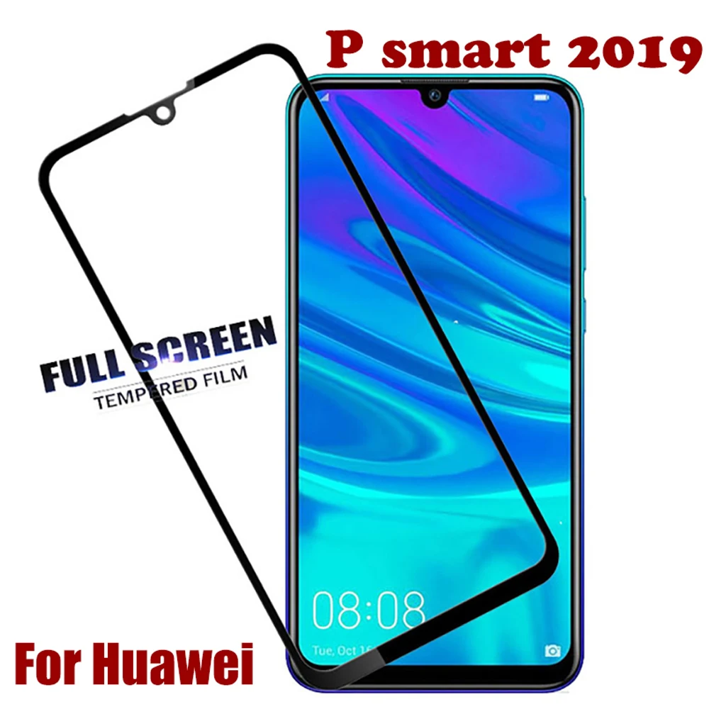 9D чехол для huawei p smart plus 2019 2018 закаленное стекло Z pro защита экрана телефона