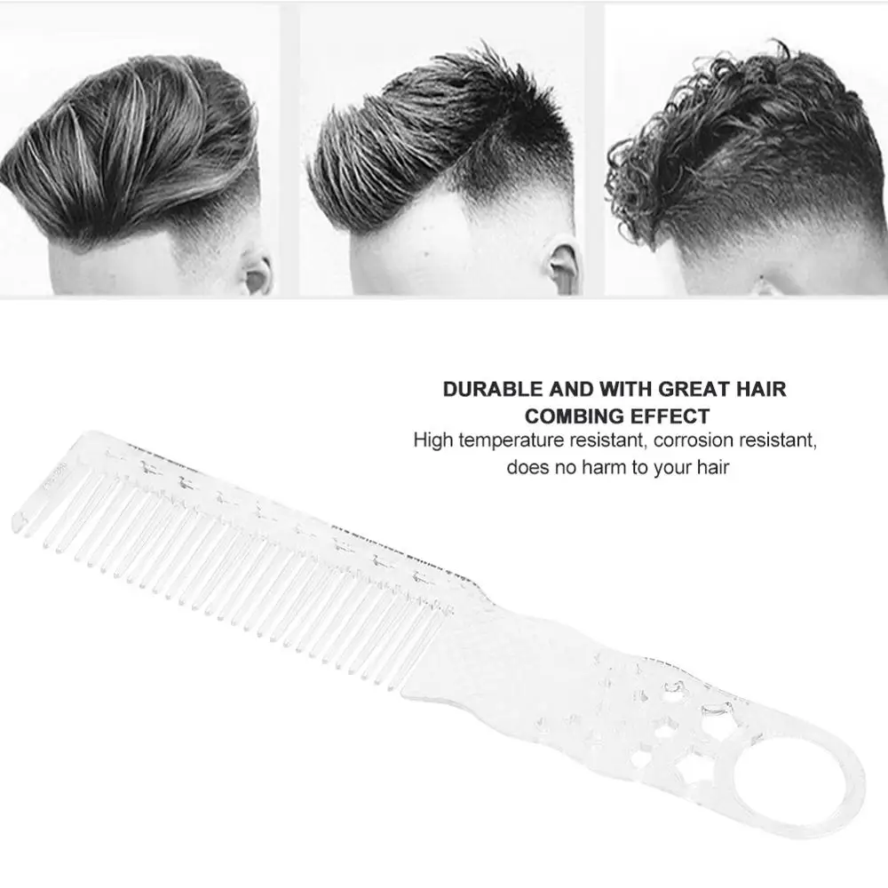Парикмахерская прозрачная расческа для волос резка жаростойкая Антистатическая