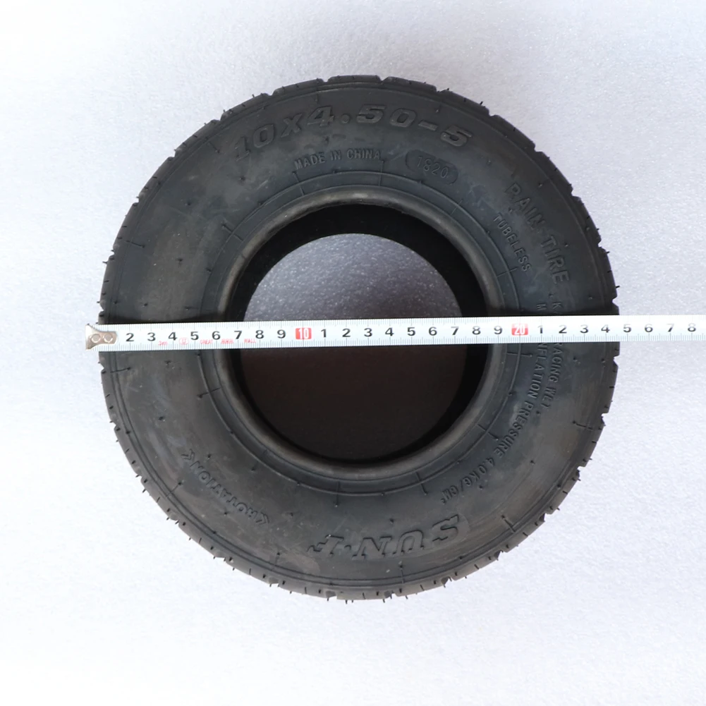 Вакуумная шина 10x4.50-5 переднее колесо картинг бескамерная для карт Knobby скутера