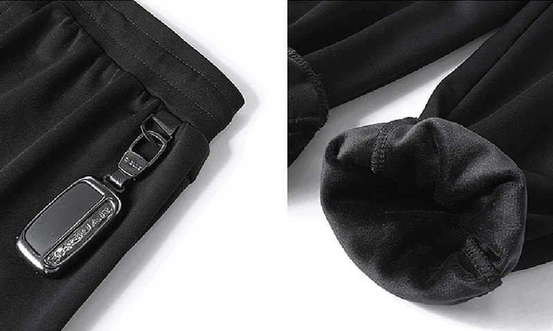 Winter men's sports trousers soft compound male trousers loose mouth plus size 8XL 7XL 6XL 5XL sweatpants