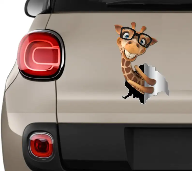 

Giraffe sticker Kids giraffe decal Giraffe car sticker Baby giraffe Wildlife sticker Animals sticker Cartoon sticker Giraffe