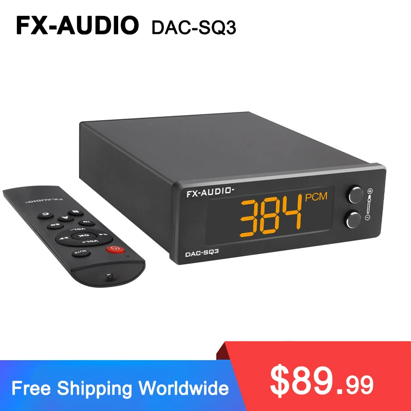 

FX-AUDIO MINI USB DAC ES9038Q2M XMOS XU208 LM49720A PCM 32 бит/384 кГц DSD256 аудио Hi-Fi декодер