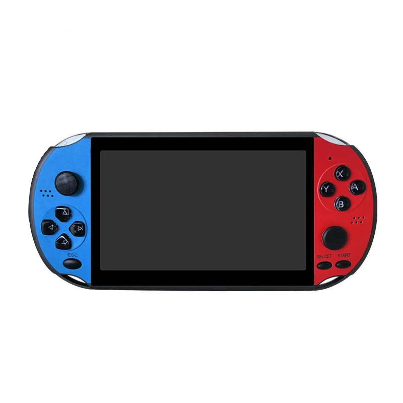 Blue Red Новая Обновленная игровая консоль X12 plus с ручкой, 1800 мАч, Встроенные 12 симуляторов, 2000 игр, ретро система, поддержка подключения к ТВ - Цвет: Blue Red