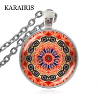 karairis 2020 flower of life necklace for women men unique engraving all seeing eye antique sacred geometry evil eye necklaces