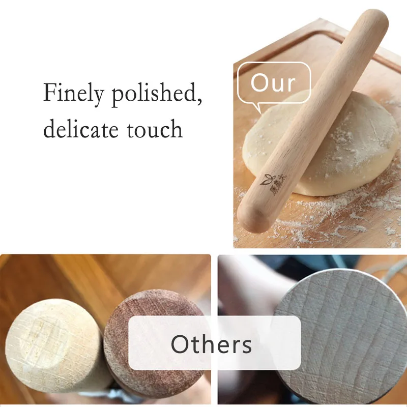 Деревянные Скалки для выпечки 1 шт. аксессуары кухни принадлежности