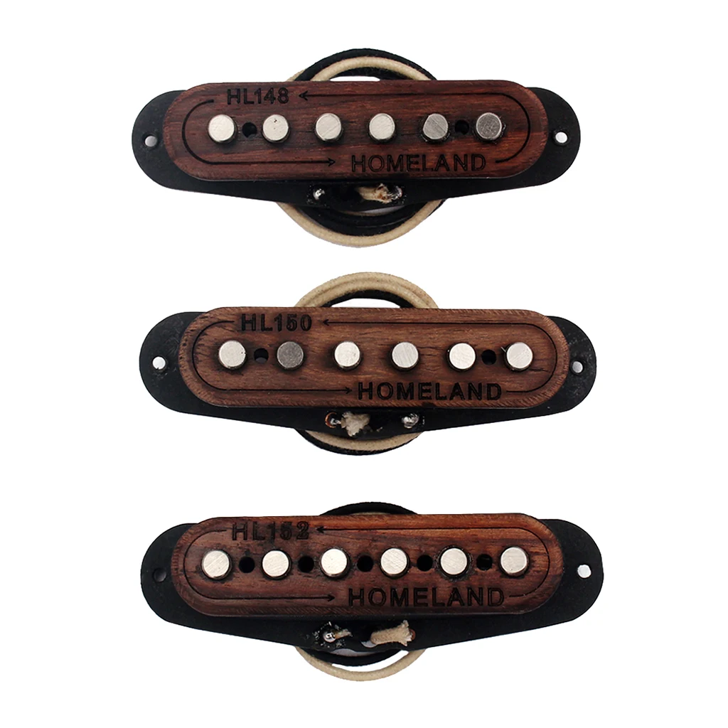 

1 Набор/3 шт. Alnico 5 Rosewood Single Coil Pickup SSS для электрогитары ST