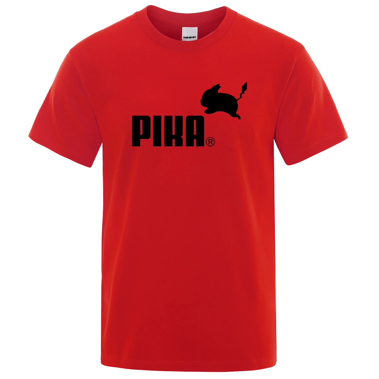 Летняя новая футболка Pika, мужские футболки с японским Аниме Покемон, футболки с Пикачу для мальчиков, хлопковая футболка с коротким рукавом, мужские повседневные футболки, топы