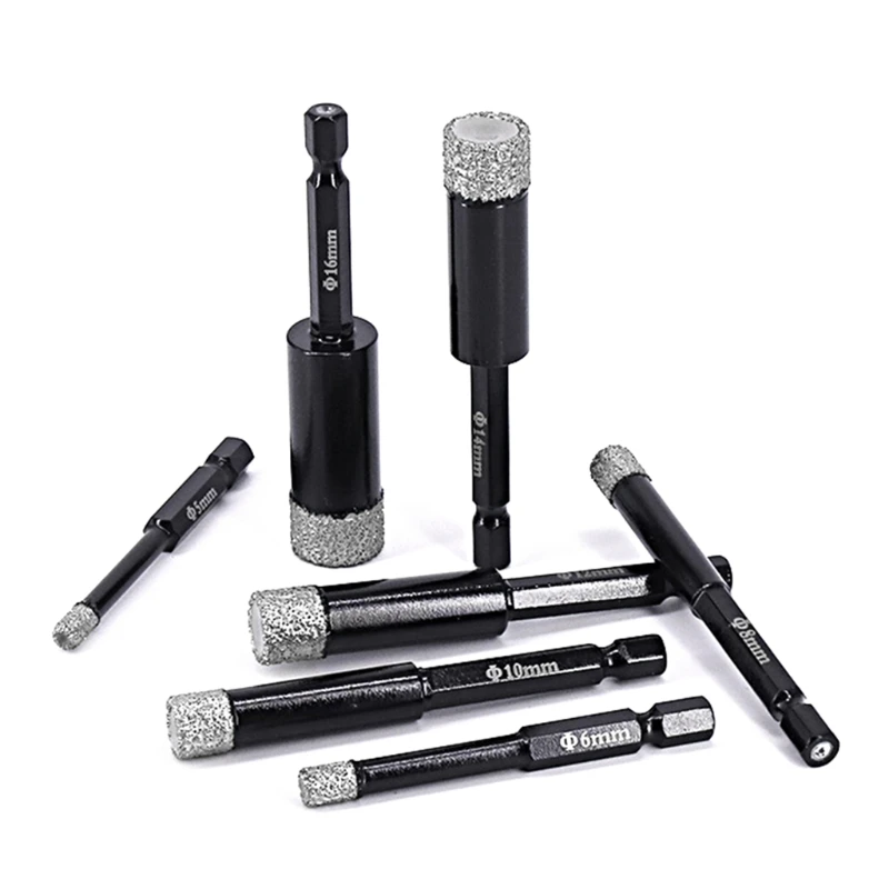 

6/8/10/12/14/16/30 мм пустотелый сердечник, сухие сверла, украшение, идеальный режущий инструмент, гранит, мрамор, керамическая плитка, остекленный ...