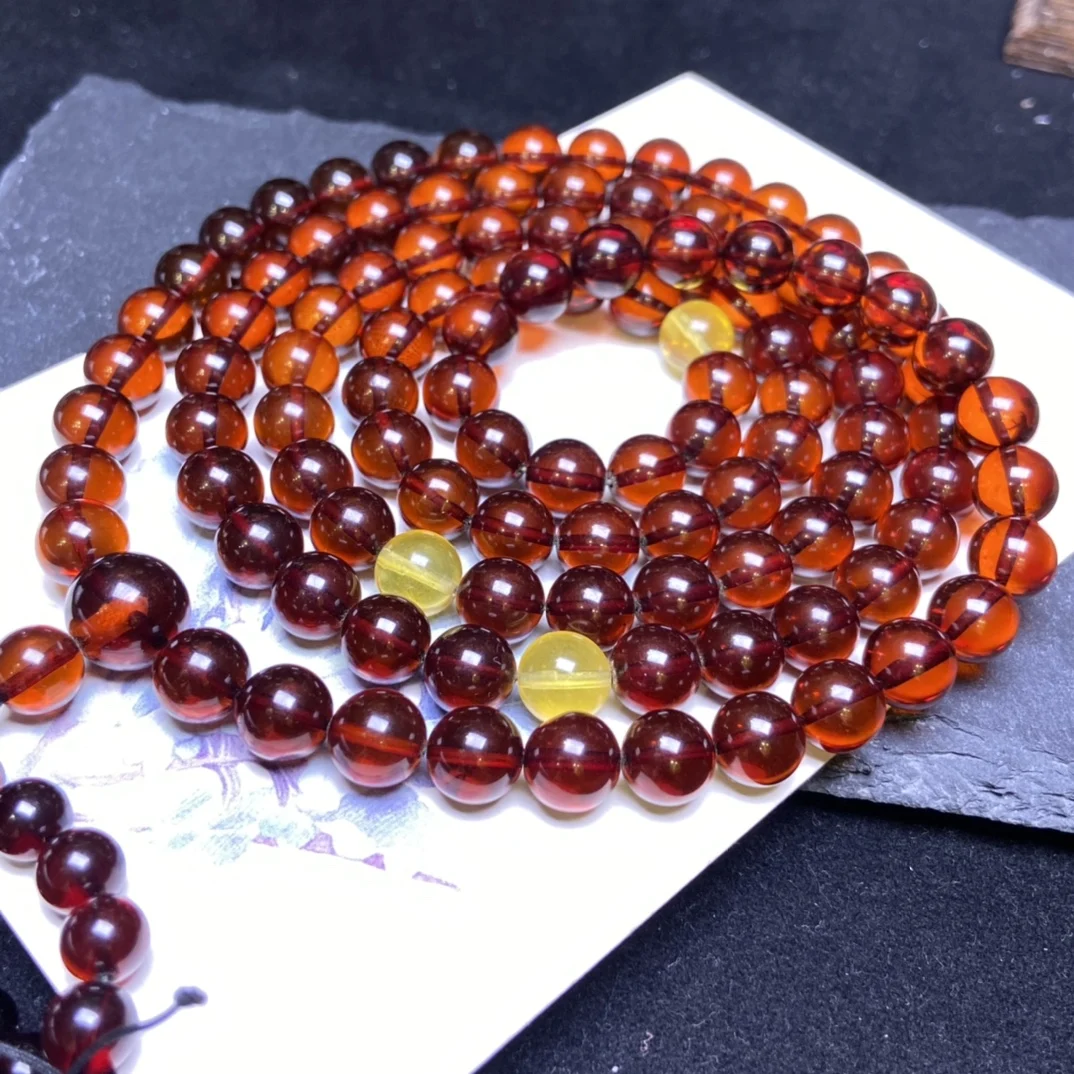 

Natural amber blood amber prayer beads 108 styles classic statement necklace bracelet dual purpose choker bijoux pulcera joyero