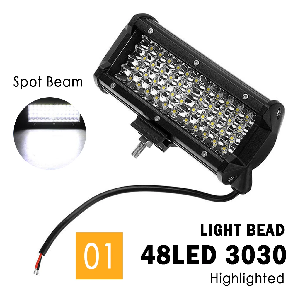 7 дюймовый 144 Вт Рабочий свет светодиодный светодиодные чипы высокой