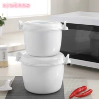 portable microwave oven rice cooker multifunctional steamer thermal insulation bento lunch box food grade pp steaming utensils