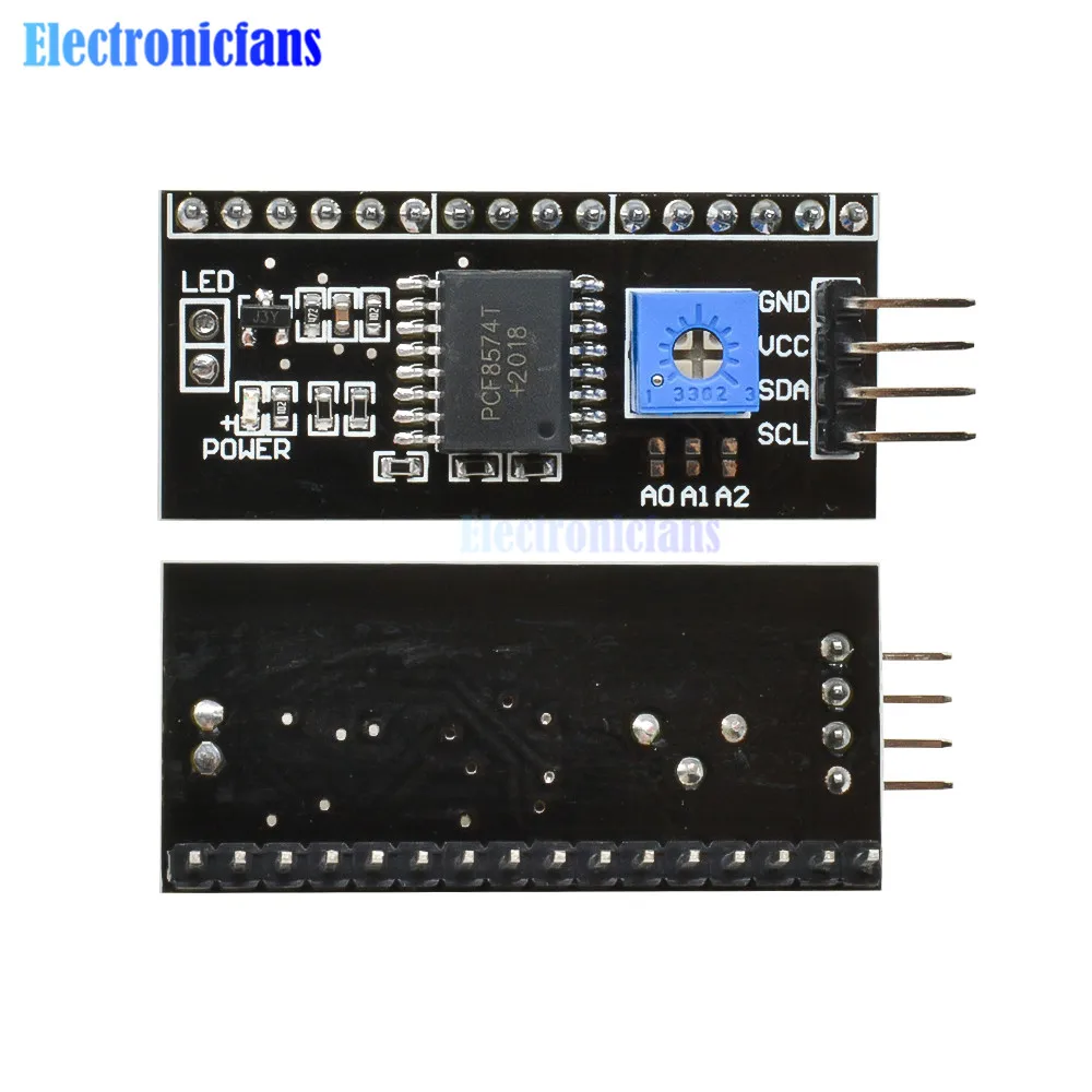 Плата адаптера 10 шт./лот IIC/I2C интерфейс LCD 1602 плата 5 в модуль преобразователя ЖК