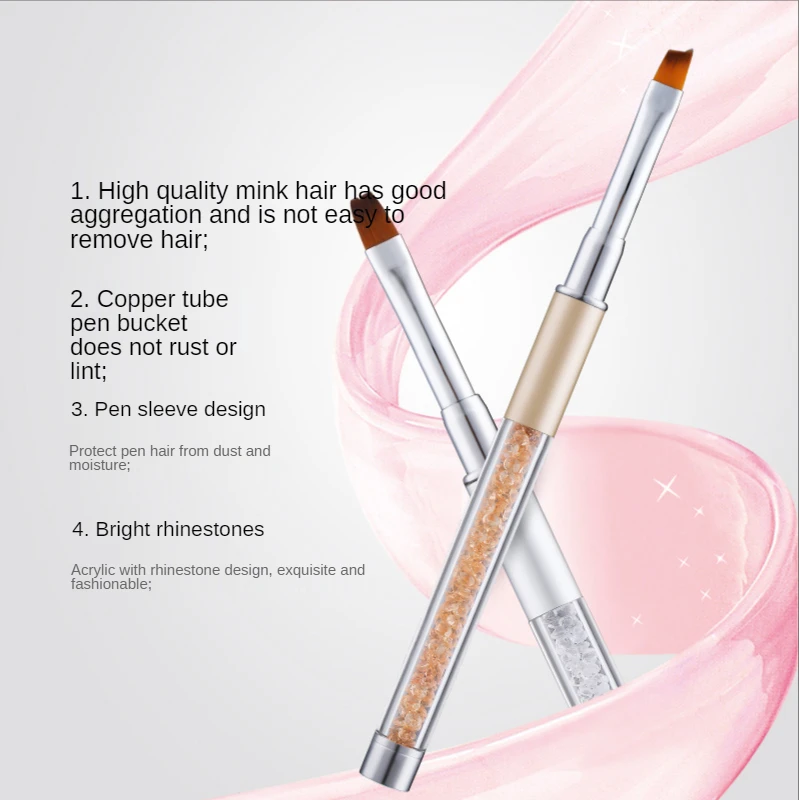 Кисть для дизайна ногтей 1 шт. лайнер ручка рисования кристалл акриловая алмазная