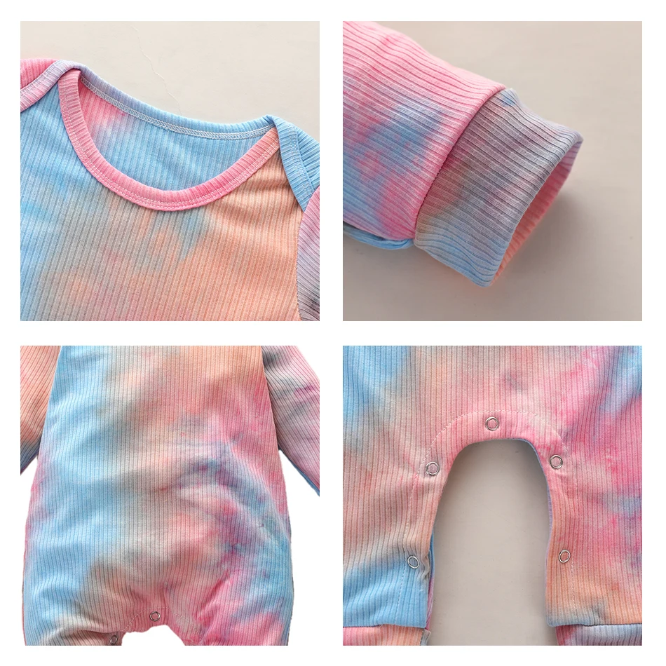 Комбинезоны для новорожденных маленьких девочек в рубчик вязаное платье с