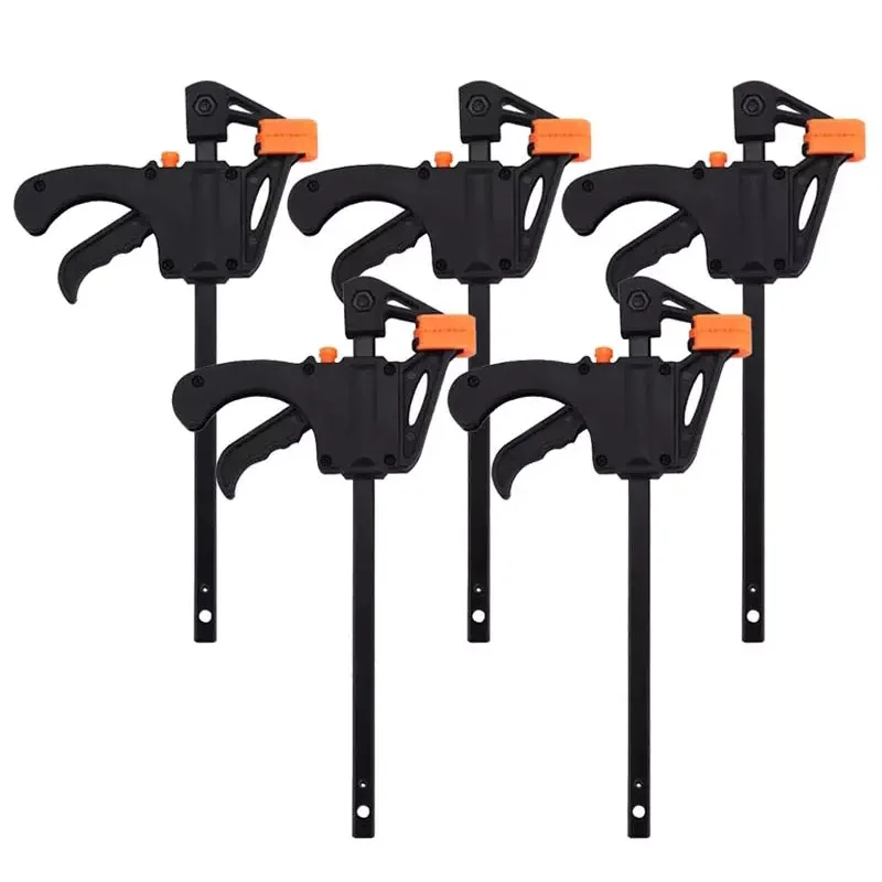 

Woodworking Bar F Clamp Clip Hard Grip Quick Ratchet Release DIY Carpentry Hand Vise Tool