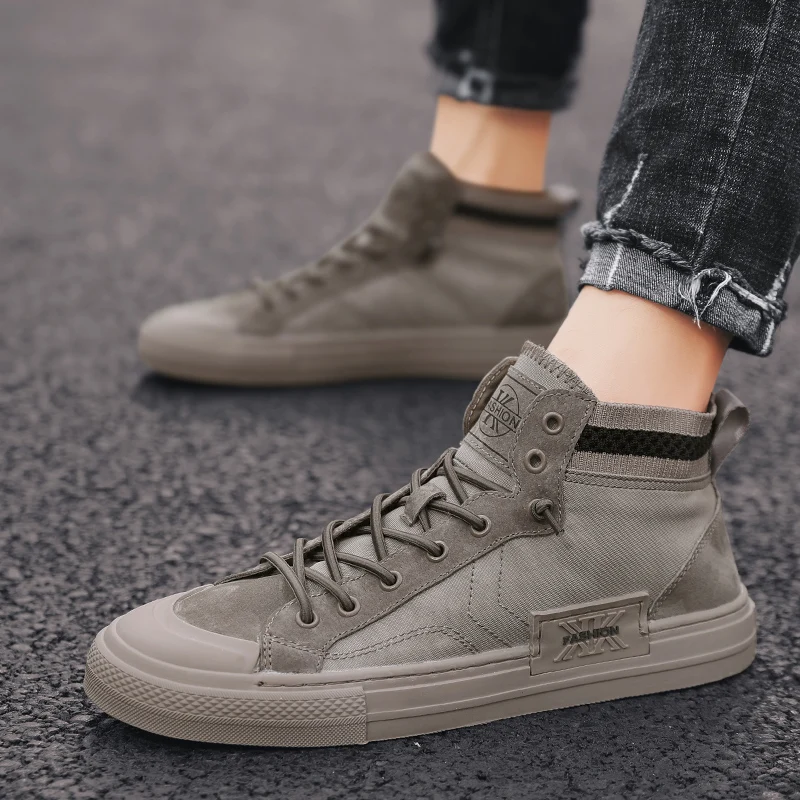 

Hot Cool Fashion Casual Canvas Shoes High Top Breathable Lightweight Sneakers Print For Men Women
