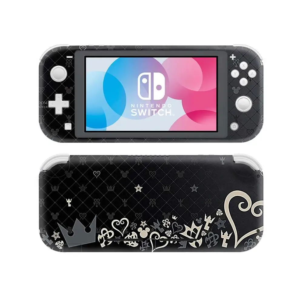 Kingdom-pegatinas protectoras de corazones para Nintendo Switch Lite, pegatinas protectoras de vinilo para consola NS, Switch Lite