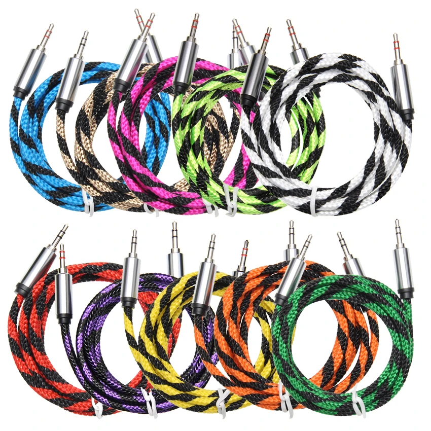 Аудиокабель 300 шт./лот со змеиным узором 1 5 м аудиокабель 3 мм штыревыми