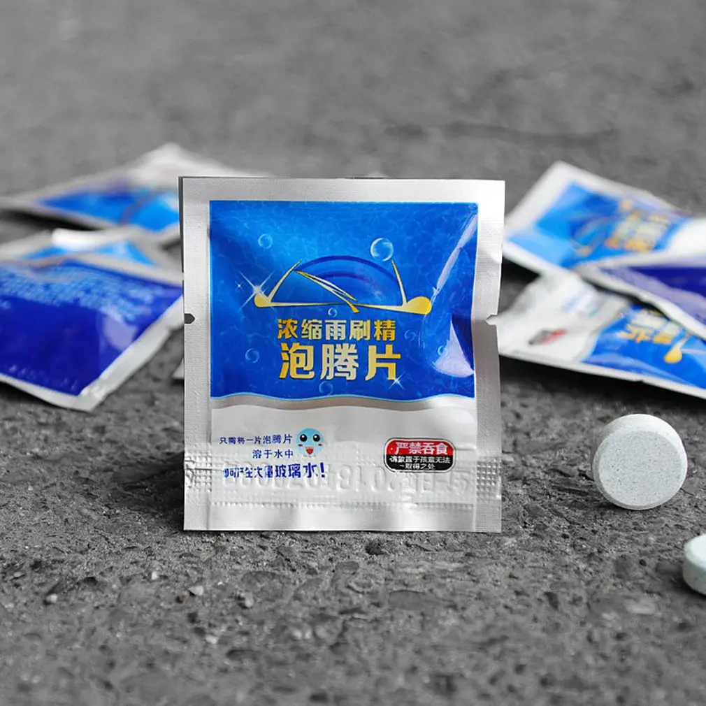 

Solid Wiper Fine Automobile Glass Waterwheel Wiper Concentrated Glass Cleaner Cleaning Agent Cleaning Effervescent Tablets