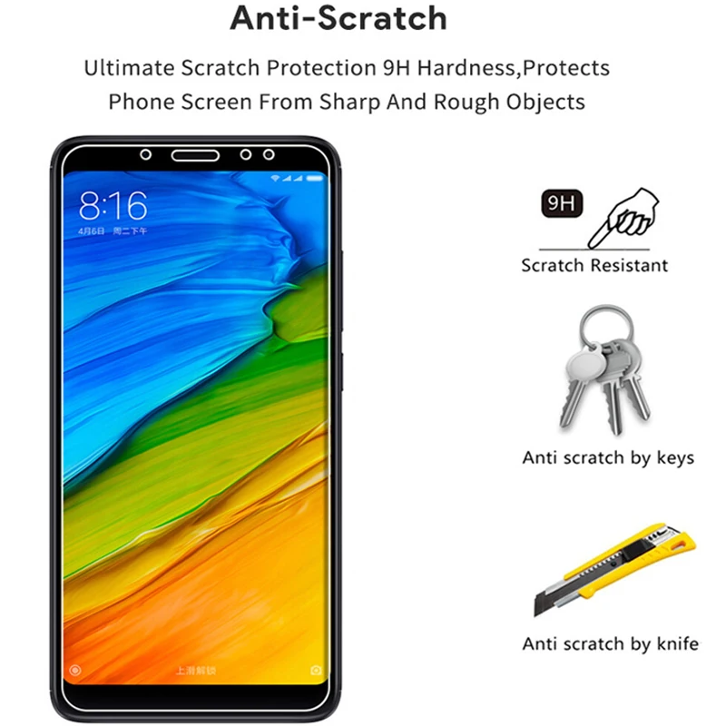 Safety Glass on the For Xiaomi Redmi Note 5 5A 4 4X Redmi 5 Plus 5A 4X Screen Protector Protective Glass Film Case For Redmi 4