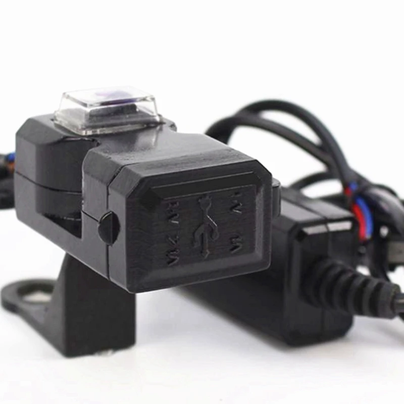 Новый-двойной Usb порт водонепроницаемый мотоцикл руль зарядное устройство