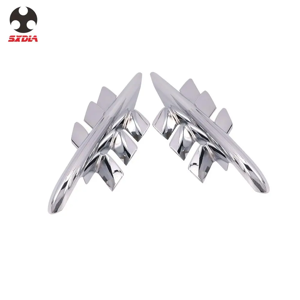 

Motorcycle Chrome Pair Radiator Vent Fairing Body Work For Honda Goldwing GL1800 2001-2010 Sport Street Bike