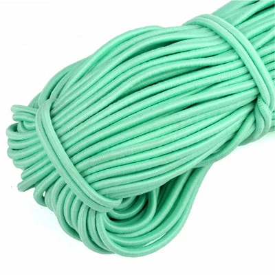 mint green 8meters Высокоэластичная 1 мм цветная круглая резинка круглая эластичная канатная Резиновая лента эластичная линия DIY Швейные аксессуары 8 м/лот - Цвет: mint green 8meters