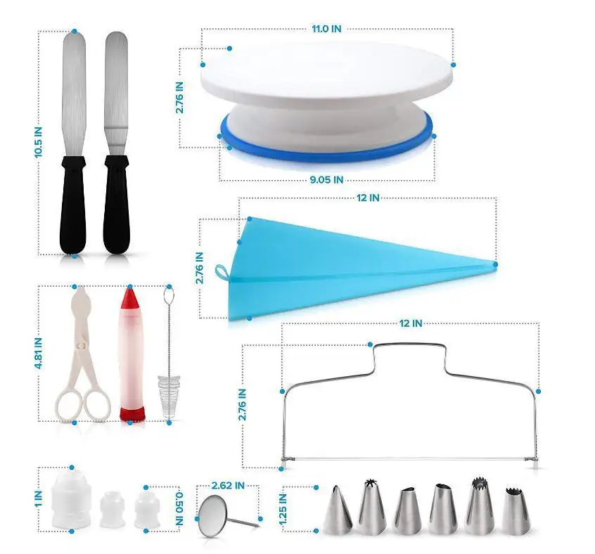 106 шт./компл. торта поворотный Многофункциональный комплект для украшения