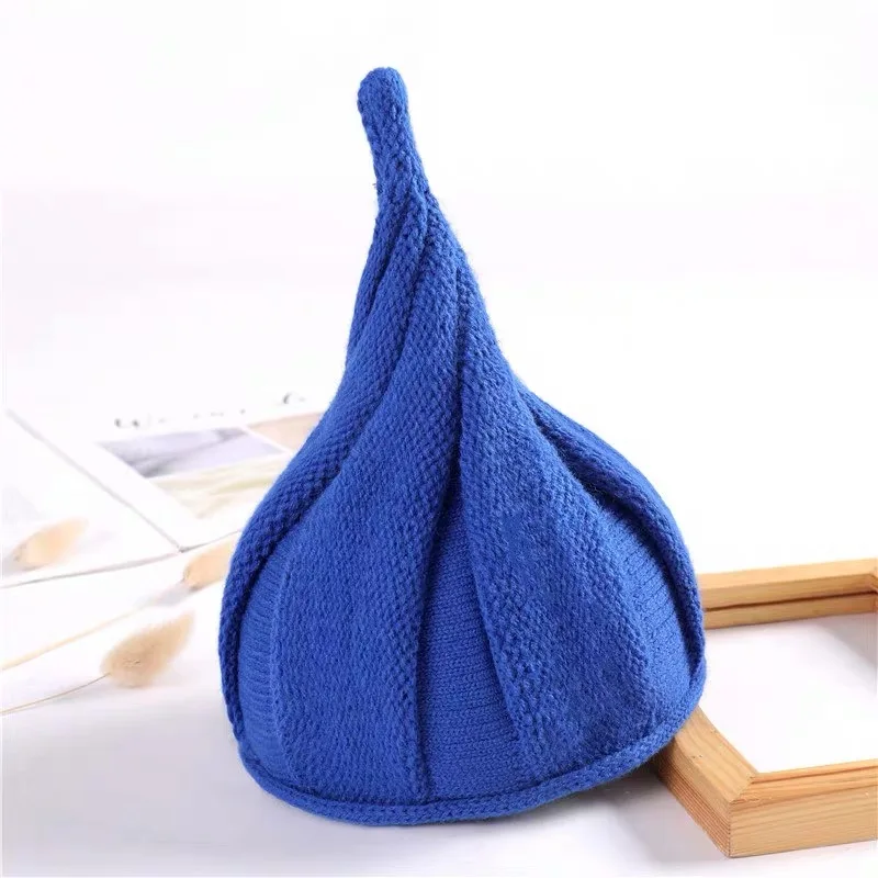 Детские шапки осень/зима детские милые для мальчиков и девочек возраст 1-4 вязаные