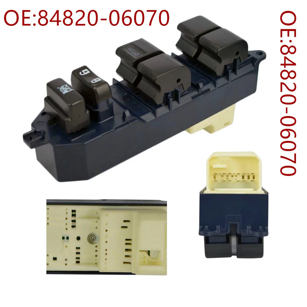 84820 06070 главный переключатель окна для Yaris Camry Tacoma 06071 52250|window switch|master window switchwindow master