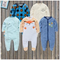 hot sales 0 12 months pajamas baby clothes baby romper newborn one pieces infant soft barboteuse mameluco strample cartoon