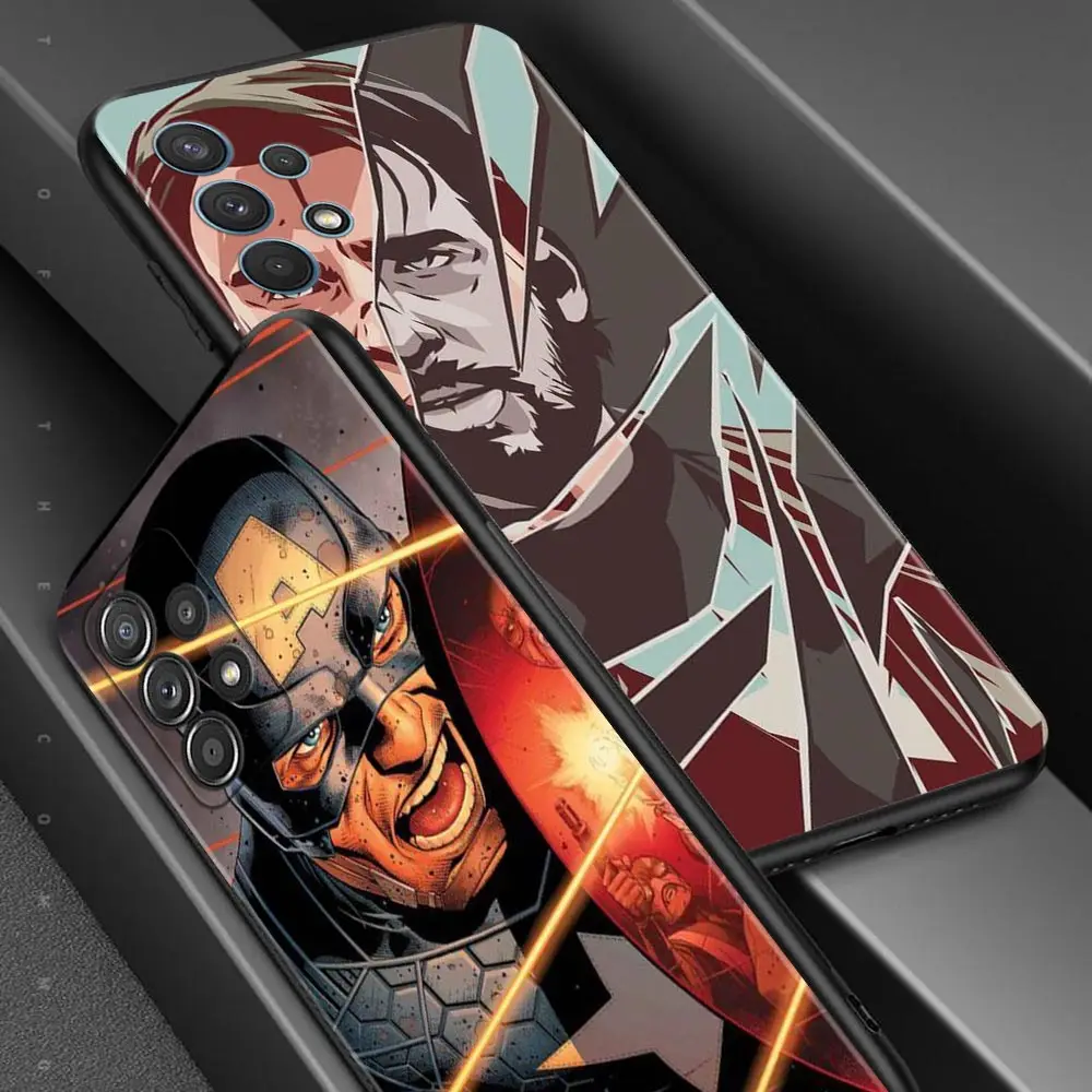 Case For Samsung Galaxy A51 A21s A12 A71 A31 A32 A02s A11 A41 A52 A72 A01 A02 A21 A7 2018 A22 F42 Coque marvel Captain America