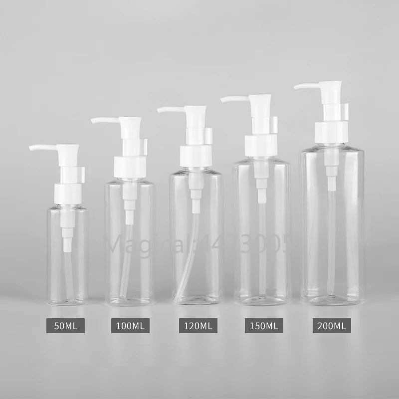 

30pcs/lot 50ml100ml120ml150ml200ml Emtpy Clear Cosmetic Lotion Pump Bottle,DIY Travel Plastic Container,Portable Makeup Package