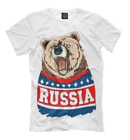 2021 men new t shirt russia moscow patriotic t shirt bear short casual 100 cotton o neck shirts