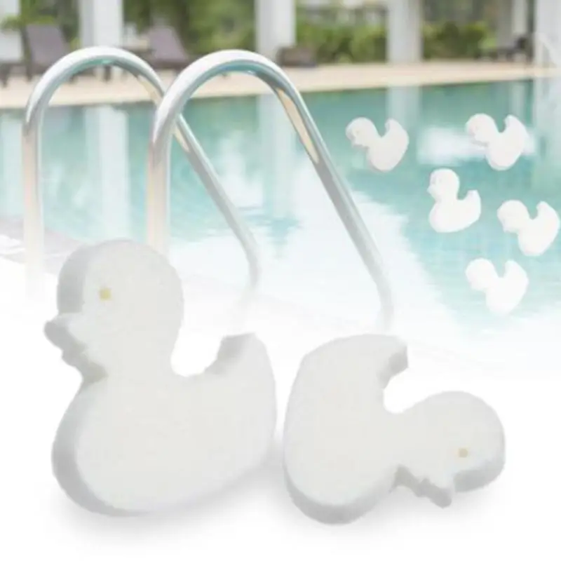 

12pcs Duck Shape Swimming Pool Foam Sponge Filter Tub Spa Oil Absorbing Sludge Cleaning Tool