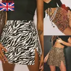 Женская мини-юбка, сексуальная, с высокой талией, леопардовая, с принтом зебры, вечерние, Клубная одежда, повседневная, короткая, Коктейльная одежда, элегантные, прямые, мягкие юбки