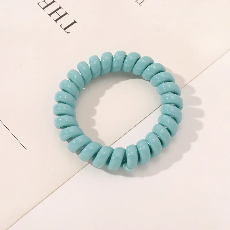 

1Pcs Frosted Telephone Line Wire Hair Ring Rope Seamless Head Rope Ponytail Hair Ring Elastic Rubber Band Hair Accessories