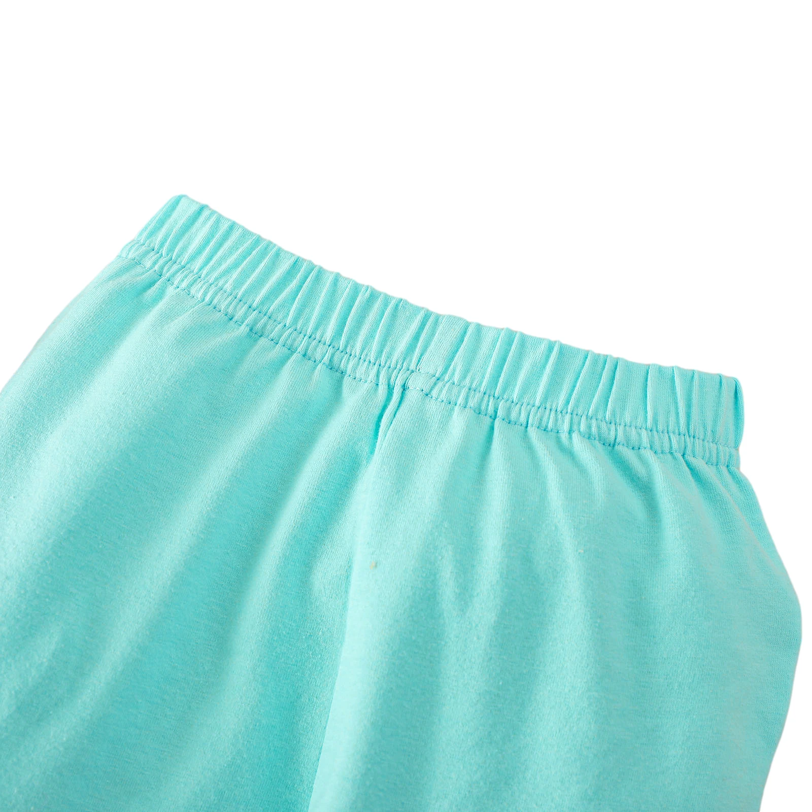 

Kids Baby Girls 3-piece Summer lovely Outfit Set Fly Sleeve Flamingo Print round neck Tops solid Flared Pants bow Headband Set