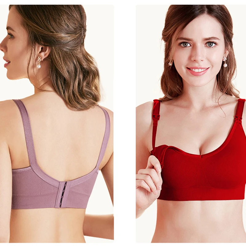 Бюстгальтер для кормящих матерей с большой чашкой G красного вина бюстгальтеры
