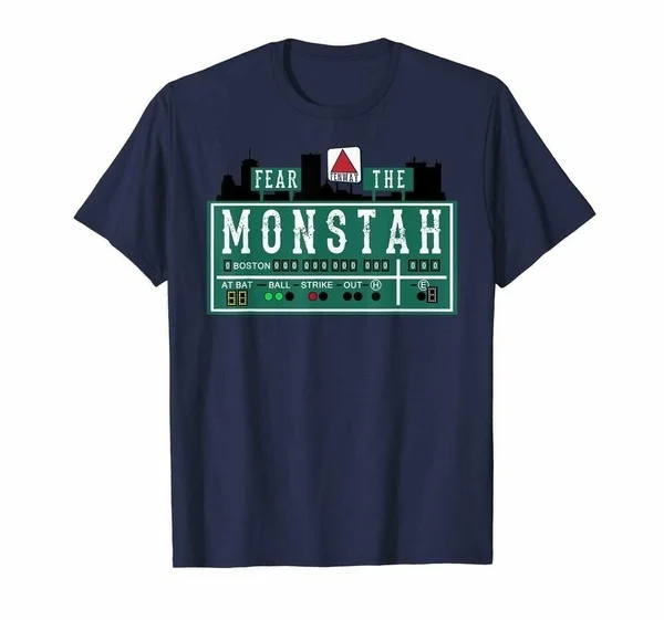 

Fan87 Of Fenway Fear The Monstah T-shirt US Cotton Impression 2020