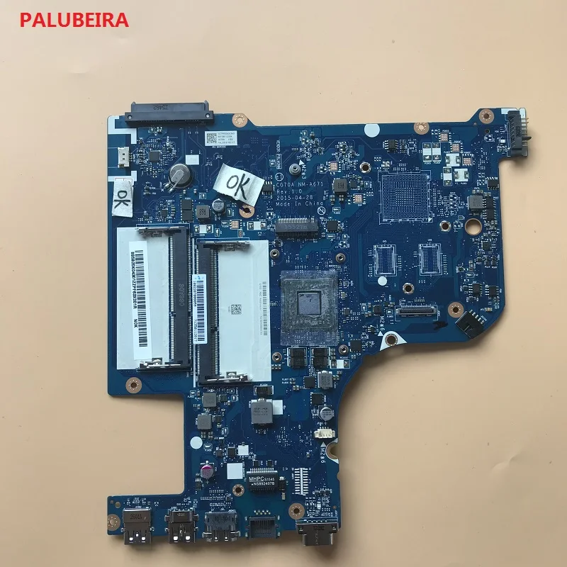 PALUBEIRA FOR Lenovo G70-35 Laptop Motherboard CG70A NM-A671 WITH A6 CPU Test work