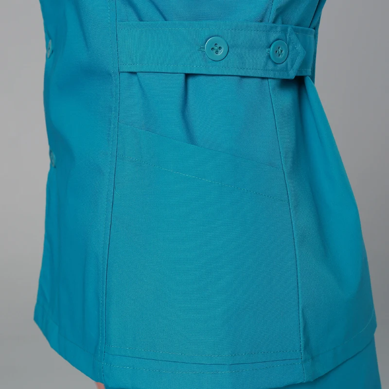 

2021 Cheap Scrub Uniform Nurse Beautician Workwear Scrubs Set Top Pant Nursing Uniforms Women Men Doctor Working Suits