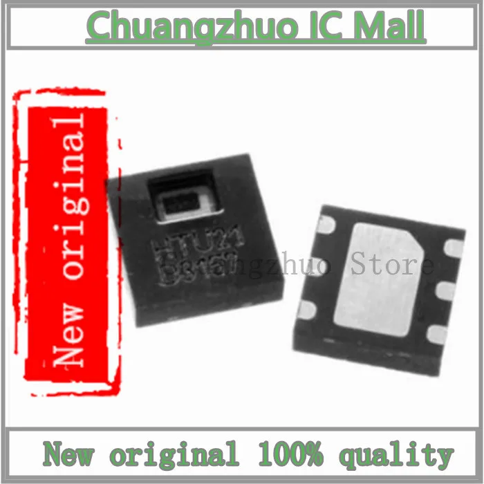 1PCS/lot New original HTU21D HTU21 DFN-6 Temperature and humidity sensor IC Chip