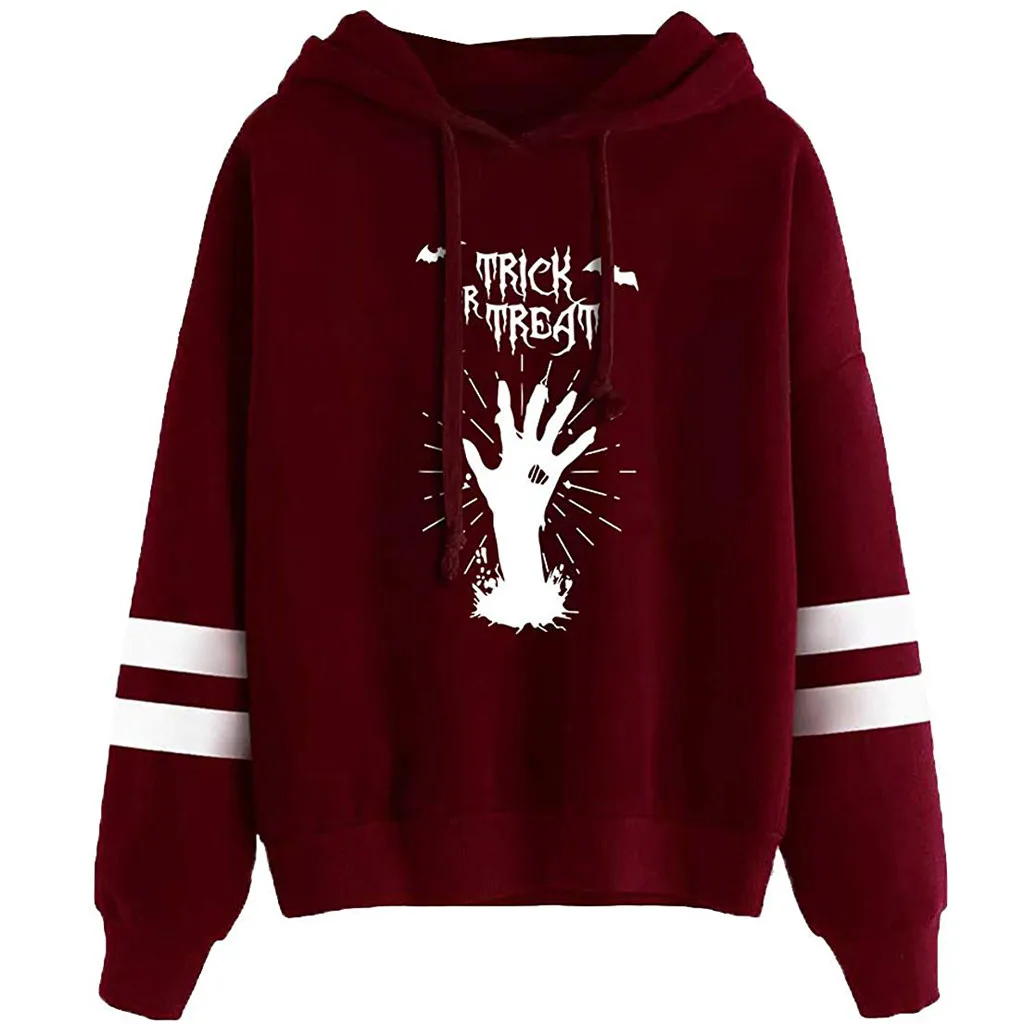 Женский Осенний свитшот с длинным рукавом и принтом винтажный черный Свитшот